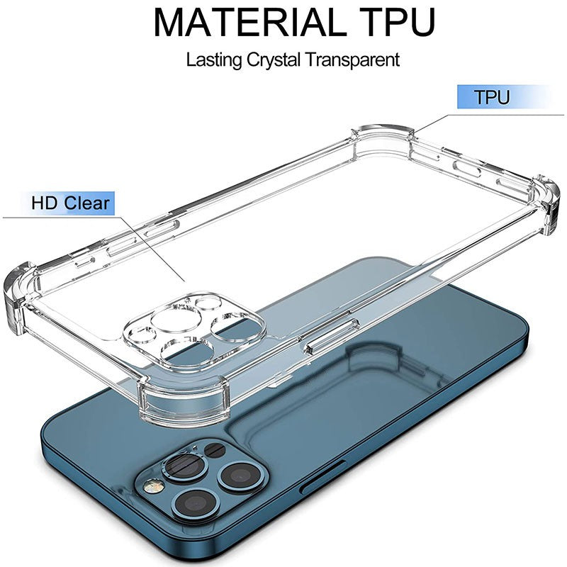 Thick Shockproof Silicone Transparent Phone Case